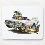 1967 Chevelle White Convertible Mouse Pads