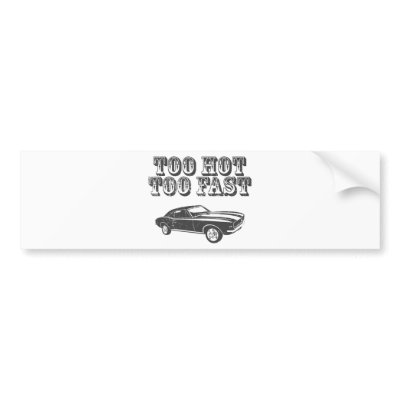 1967 Chevrolet Camaro SS 396 Bumper Stickers by MuscleDude
