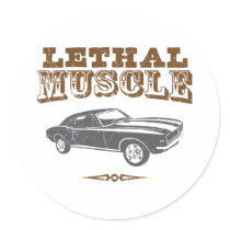 1967 Chevrolet Camaro SS 396 Round Sticker