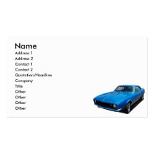 1967 classic car business cards