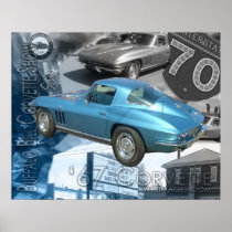 1967 Corvette-Buffalo Bill Corvette Show  Posters