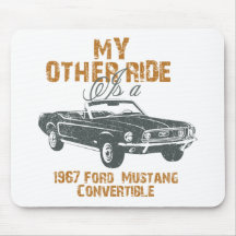 1967 Ford Mustang Convertible Mouse Pads
