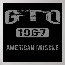 1967 GTO American Muscle Poster