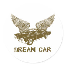 1967 Pontiac GTO Round Stickers