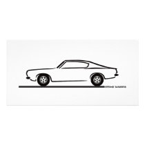 1968 1969 Plymouth Barracuda Personalized Photo Card