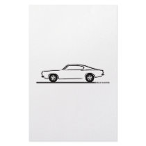 1968 1969 Plymouth Barracuda Stationery Paper