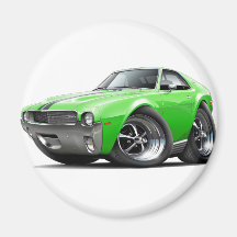 1968-69 AMX Lime-Black Car Magnet