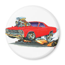 1968-69 El Camino Red Truck Refrigerator Magnets