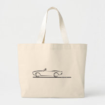 1968 Camaro Convertible BLK Canvas Bag