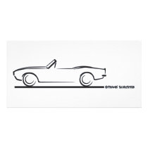 1968 Camaro Convertible BLK Customized Photo Card
