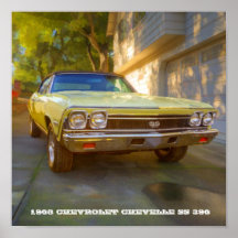 1968 CHEVY CHEVELLE SS 396 POSTERS