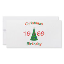 1968 Christmas Birthday
