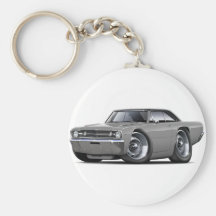 1968 Dart Grey-Black Top Car Key Chains