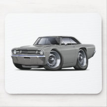 1968 Dart Grey-Black Top Car Mousepad