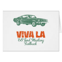 1968 Ford Mustang Fastback Greeting Card