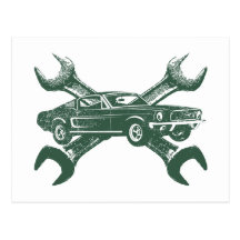 1968 Ford Mustang Fastback Post Cards
