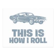 1968 Ford Mustang Fastback Postcard