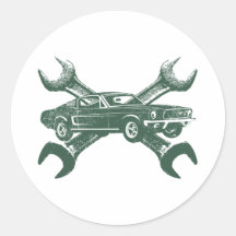 1968 Ford Mustang Fastback Stickers