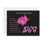 1968 OLDIES Hits - Reunion, Birthday, Anniversary invitations