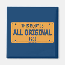 1968 Original Car Body Magnet