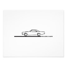 1968 Plymouth Roadrunner Personalized Invitation