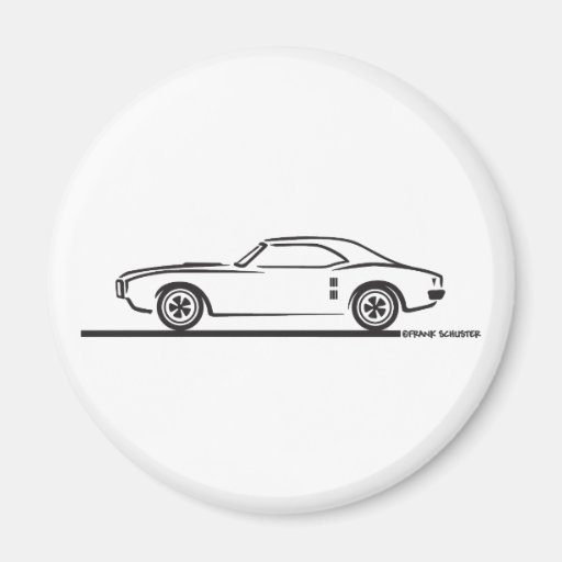 1968 Pontiac Firebird Refrigerator Magnet
