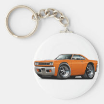 1968 Roadrunner Orange Car Keychain