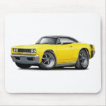 1968 Super Bee Yellow-Black Top Mousepad