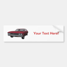 1969 Chevelle SS: Candy Apple Finish Bumper Sticker