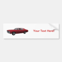 1969 Chevelle SS: Candy Apple Finish Bumper Sticker