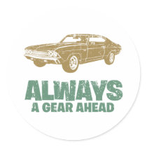 1969 Chevrolet Chevelle 396 SS Round Stickers