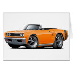 1969 Coronet RT Orange-Black Convert Cards