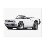 1969 Coronet RT White-Black Convert Post Card