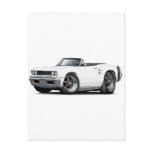 1969 Coronet RT White-Black Convert Post Card