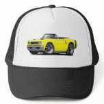 1969 Coronet RT Yellow-Black Double Scoop Hood Car Mesh Hat