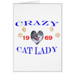 1969 Crazy Cat Lady Card