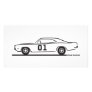 1969 Dodge Charger General Lee Photo Card Template