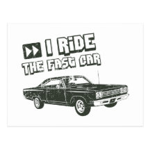 1969 Plymouth Road Runner Postcard
