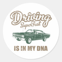 1969 Plymouth Road Runner Round Sticker