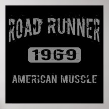 1969 Road Runner American Muscle Poster