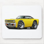 1969 Roadrunner Yellow-Black Top Car Mousepad