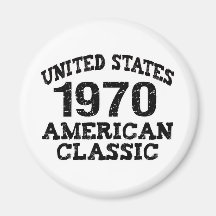1970, 40th Birthday Magnet