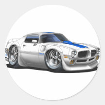 1970/72 Trans Am White Car Stickers