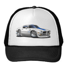1970/72 Trans Am White Car Trucker Hat