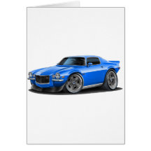 1970-73 Camaro Blue Car Cards