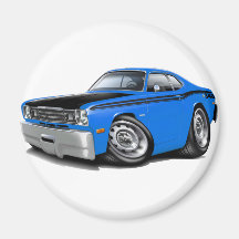 1970-74 Duster 340 Blue Car Magnet