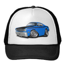 1970-74 Duster 340 Blue Car Mesh Hats