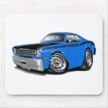 1970-74 Duster 340 Blue Car Mousepad