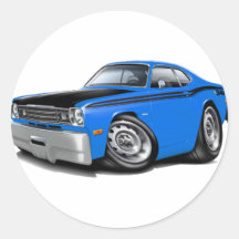 1970-74 Duster 340 Blue Car Stickers