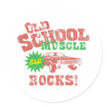 1970 AMC AMX 390 ROUND STICKER